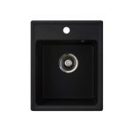 Metalac xQuadro 40 crna, siva, bež, šampanjac 400x500 Ø90 sudopera