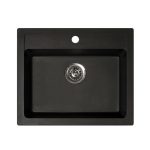 Metalac xQuadro 60 crna, siva, bež 600x500 Ø90 sudopera