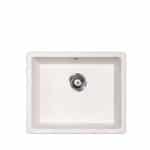 Metalac Quadro U 50 bela 570x470 Ø90 granitna podgradna sudopera