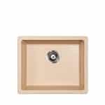 Metalac Quadro U 50 šampanj 570x470 Ø90 granitna podgradna sudopera