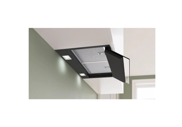 Bosch DBB67DP60 Serija 6 Ugradni aspirator 60 cm Crno štampano staklo, Plavo crna - Слика 2